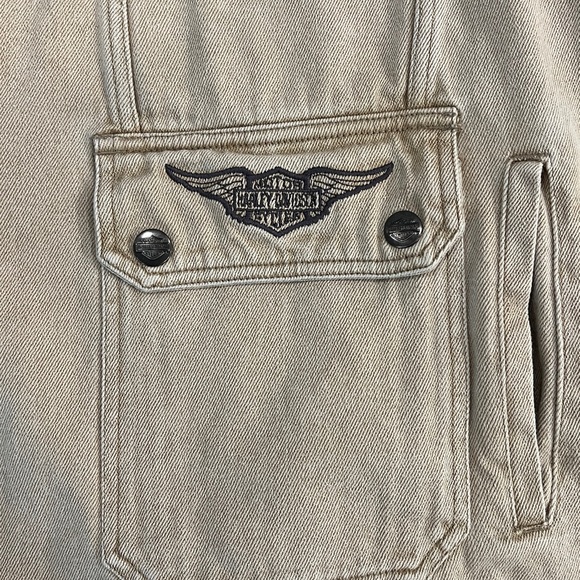 Harley Davidson canvas motorcycle riding vest - Picture 4 of 7